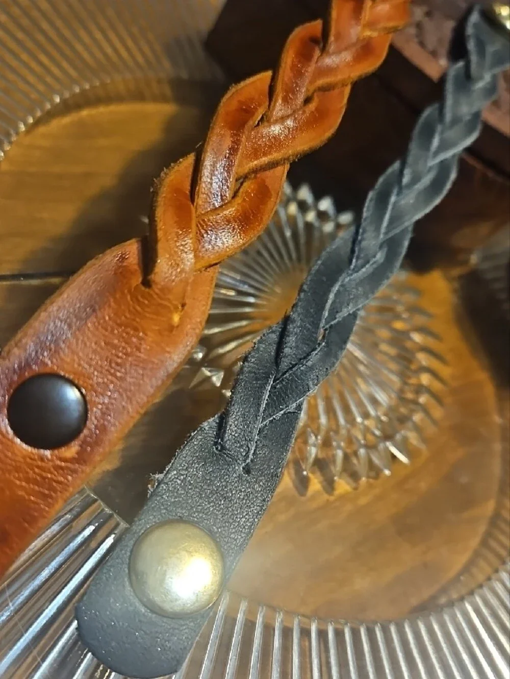 Hand Crafted Mystery Braid Genuine Leather Bracelet Snap Closure NEW CustomOrder